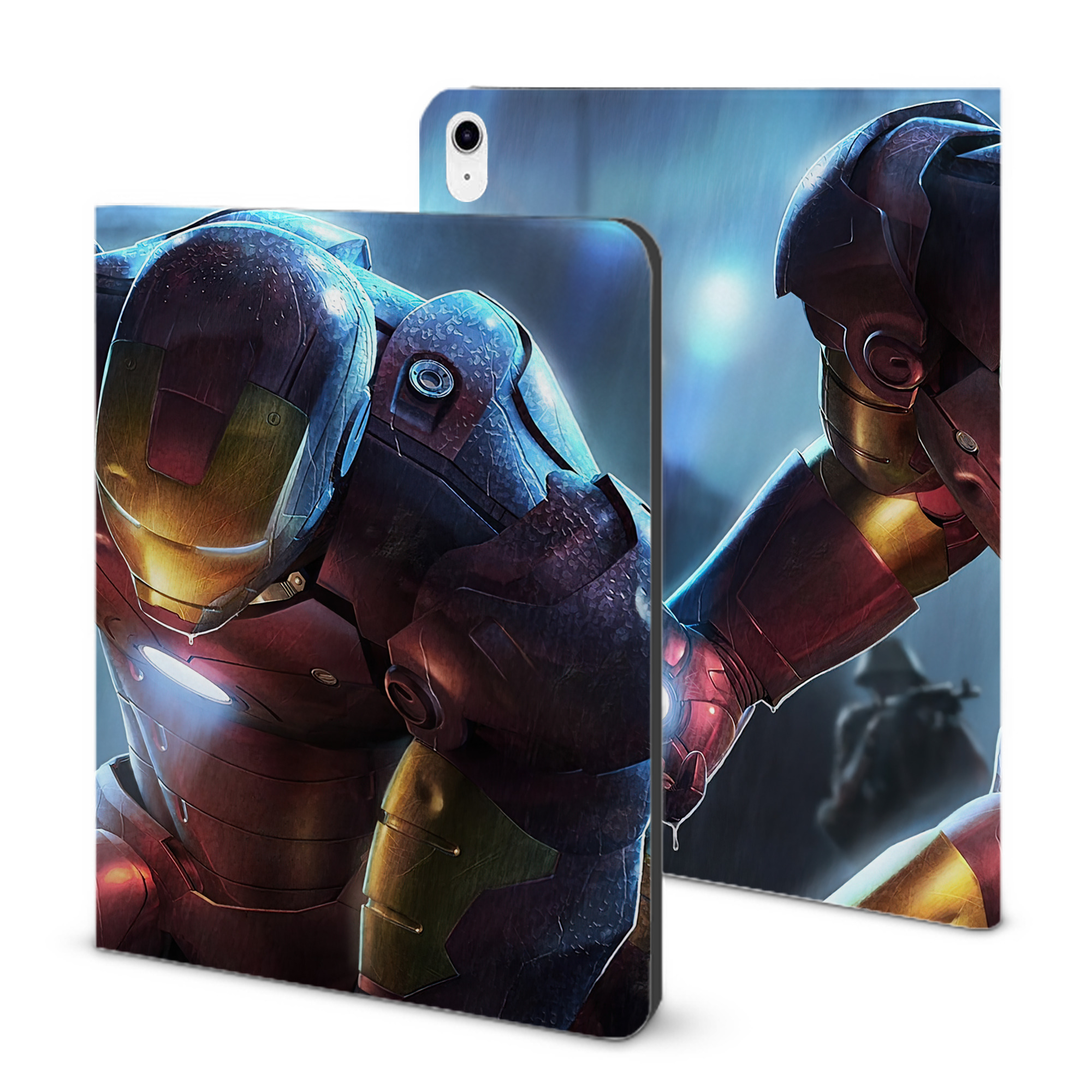 （画像用） アベンジャーズ The Avengers IPad ケース ブック型 PUレザー TPU 耐衝撃 軽量 薄型 ペン収納なし 全面保護 IPad 各モデル対応